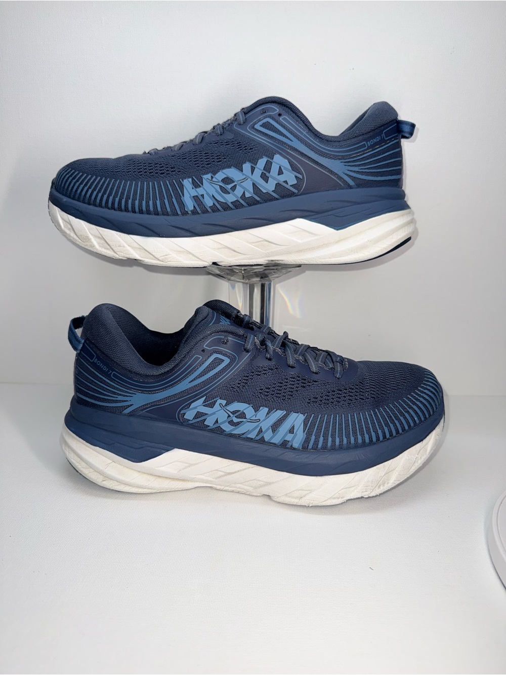 HOKA ONE ONE BONDI 7 WIDE BLUE